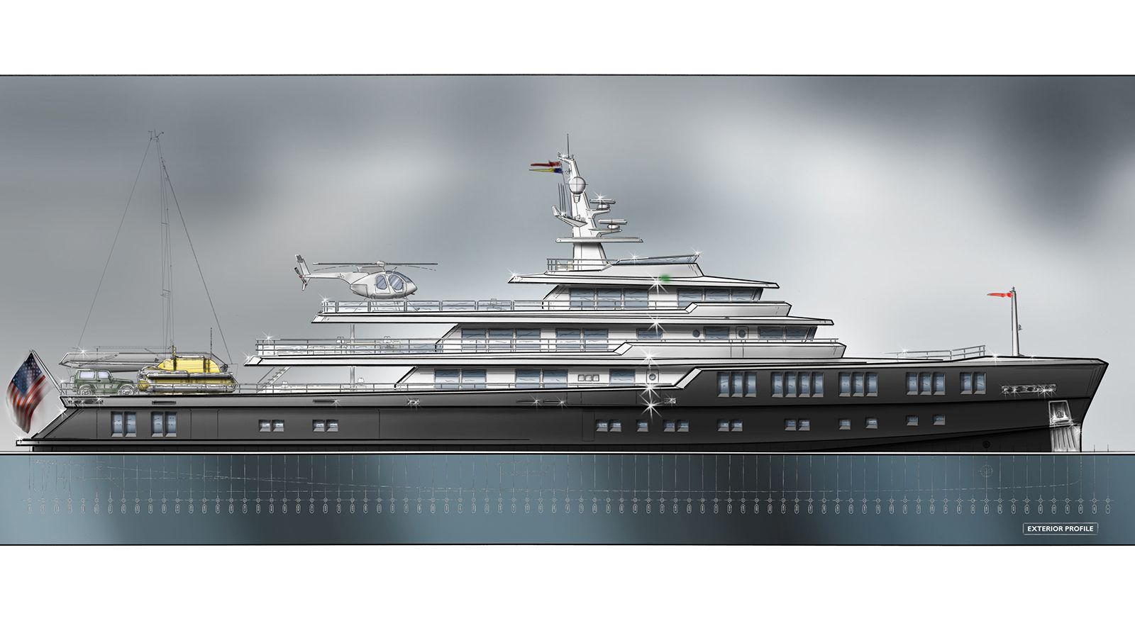 Barracuda designs 65m explorer yacht with military bite